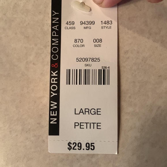 New York and Company New With Tags Large Petite Wide Leg Pants - Picture 7 of 7